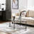 Caoimhlin Tempered Double-Layer Glass Oval Coffee Table-1355186454