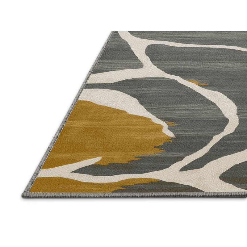 Tapis aquarelle lavable à la machine, Tapis de couloir 2 pi x 5 pi