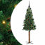 Slim Christmas Tree PVC and Solid Pine wood-306120855-306120858
