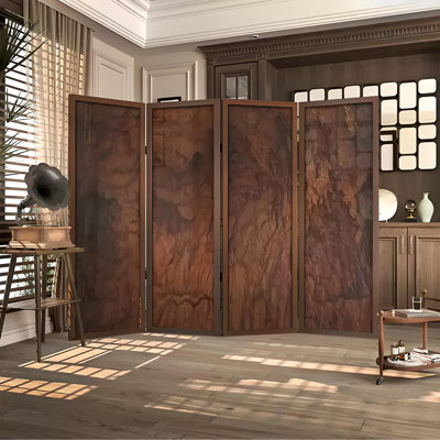Vintage Wabi-Sabi Abstract Screen Divider