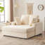 Chaise longue d'intérieur en velours côtelé de 54 pouces de largeur-873960043