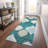 Premium Machine Washable Lisse Teal Rug-1795458733