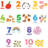 Text & Numbers 6 -Piece