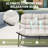 53.15" Wide Metal Patio Loveseat With Cushion-115052342