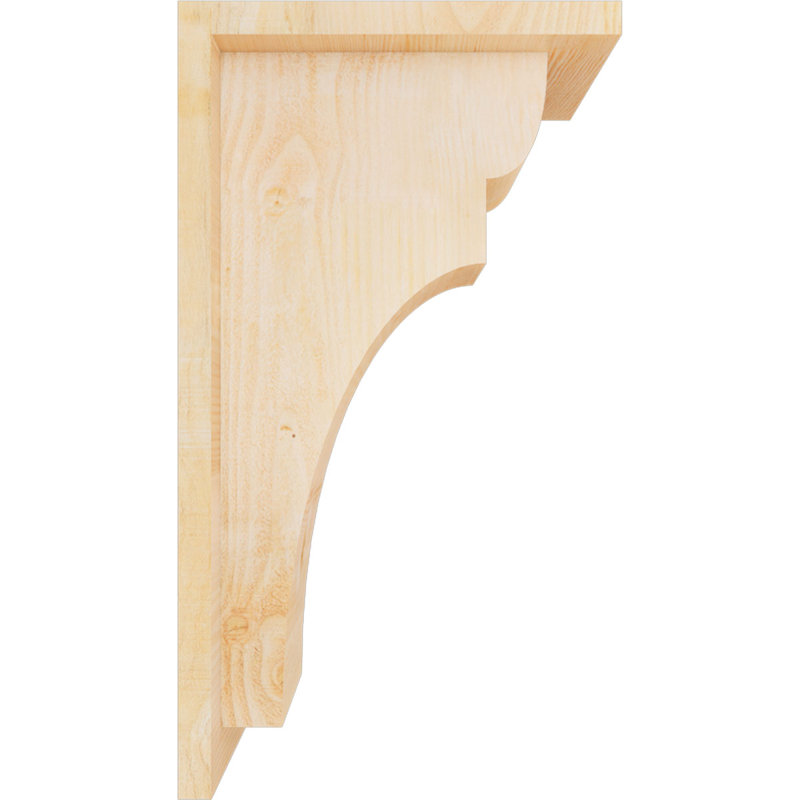 Yorkshire Yorktown avec plaque arrière, H 18 po x l 6 po x P 10 po, Sapin de Douglas, Sciage brut