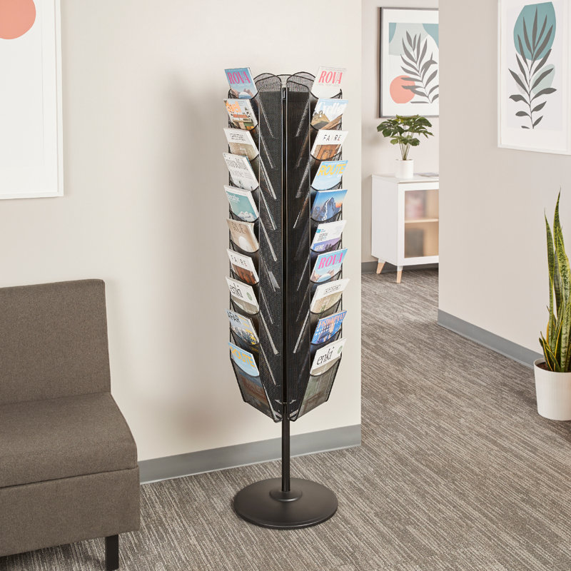 Onyx™ Rotating Mesh Magazine Stand