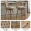Tabouret de bar pivotant à 360 ° Terron avec pieds en bois massif Terron-675849459-675849469