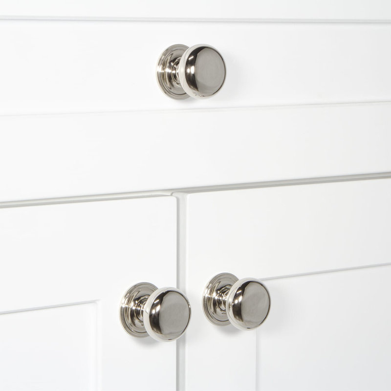 Fifth Avenue Round Knob, Polished Nickel