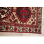 Tapis rouge en laine noué à la main de conception unique 2 pi 9 po x 4 pi 7 po années 1960 Meshkin