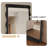 Medieval-Style Rectangular Wave-Shaped Frame Full-Length Mirror-118735309-118735307