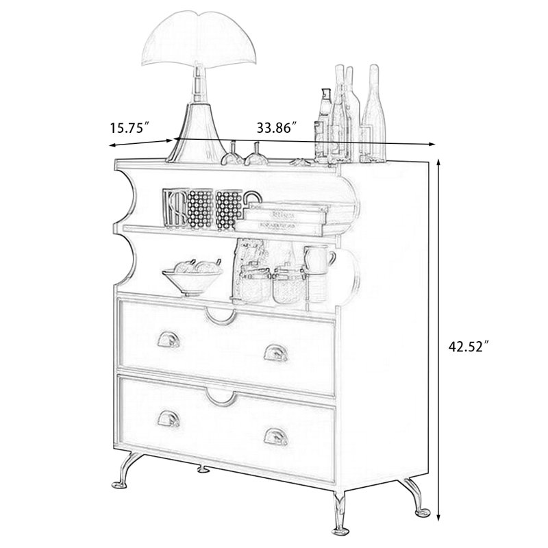 Meuble d'appoint moderne en bois massif vert, noir et argent avec éléments en acier inoxydable, Green