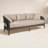 82'' Wide Straight Steel Patio Sofa with Cushions