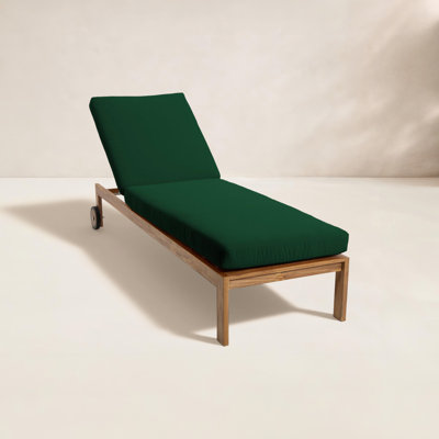 Uvita 25.75'' Outdoor Teak Chaise Lounge Set