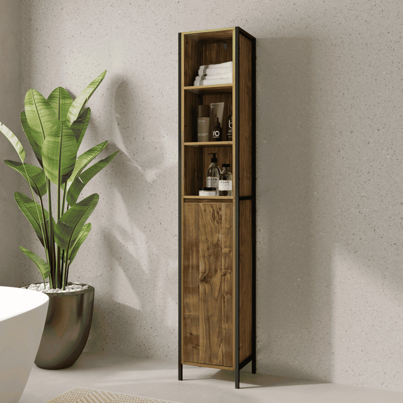 Antioco 1 Door Bathroom Storage Cabinet