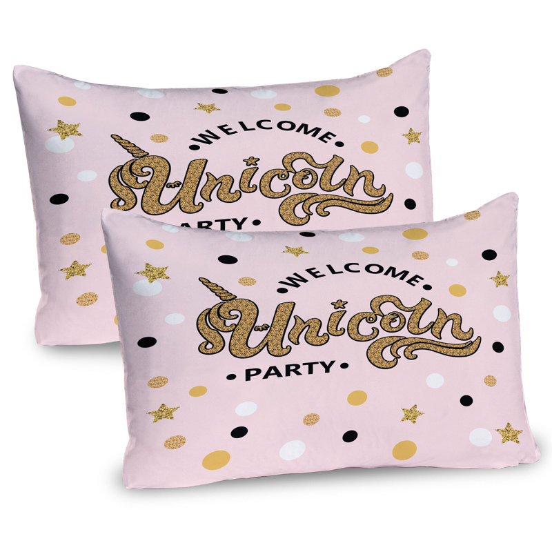 Ensemble de 2 taies décoratives Ambesonne Unicorn Party, H 20 po x l 30 po