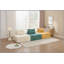 Canapé modulaire à assise profonde avec dossier réglable - Canapé compressé en chenille de 39,37 po pour le salon, la chambre à coucher, le salon (1 pièce) beige.-129158310-129158314