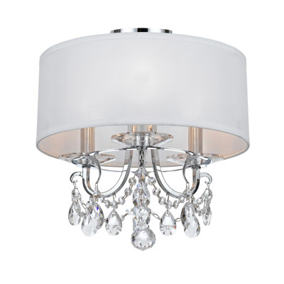Plafonnier vibrant doré 3 lumières Havant