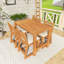 Ensemble de salle à manger de patio 5 pièces pour l'extérieur avec coussins 5 pièces-1461014546