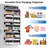 Black 5-Tier Over the Door Hanging Organizer with Extra Large Pockets, Hanging Storage with Clear Windows for Nursery, Pantry, and Closet Single-2035500631-2026343033