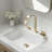  2-Handles Widespread Bathroom Sink Faucet With Drain Assembly-113377384