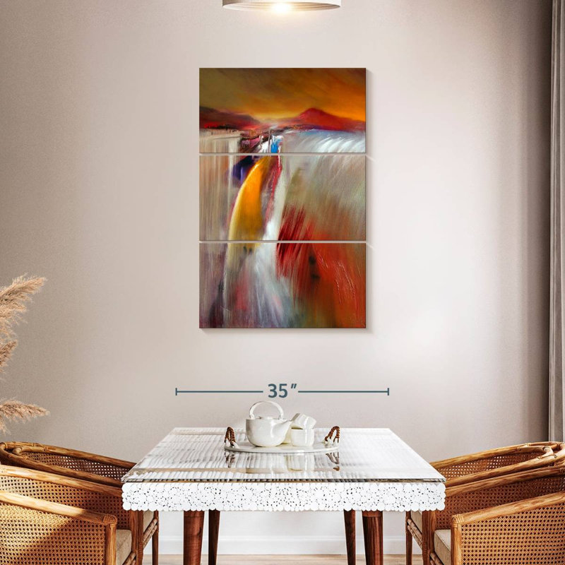 Avery Glowing Waterfall, 45" H x 28" W