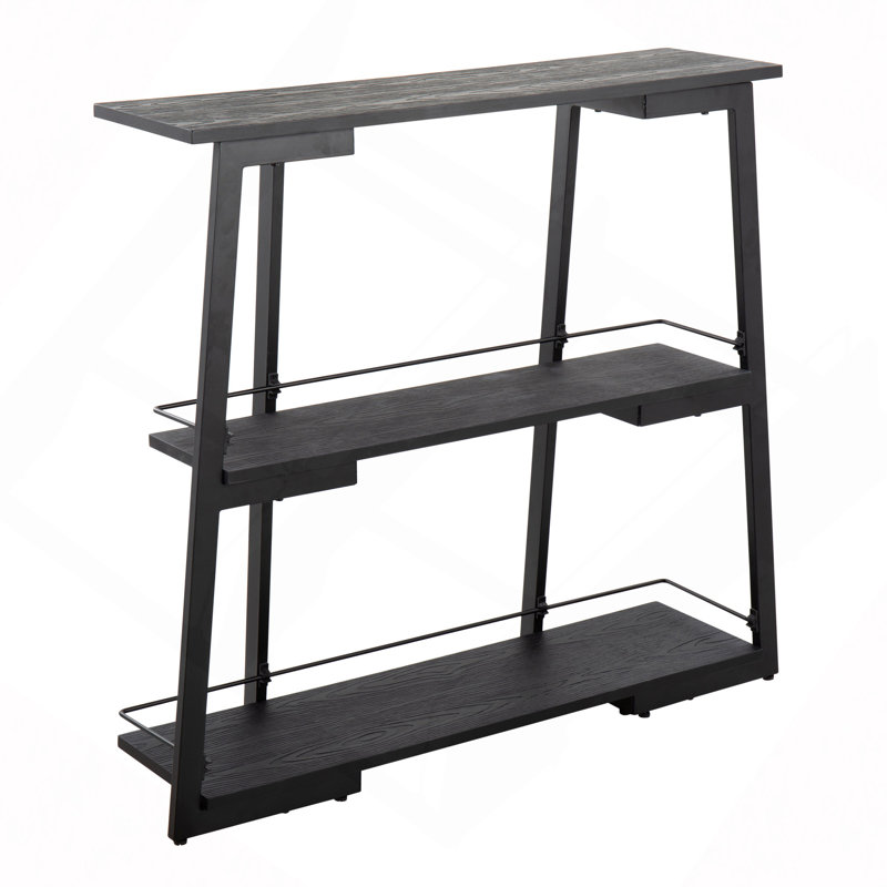 Converge Bookcase Steel and Bamboo