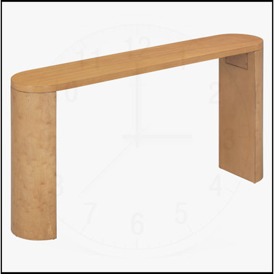Élégante table de véranda à pieds semi-cylindriques avec un design multifonctionnel pour diverses pièces