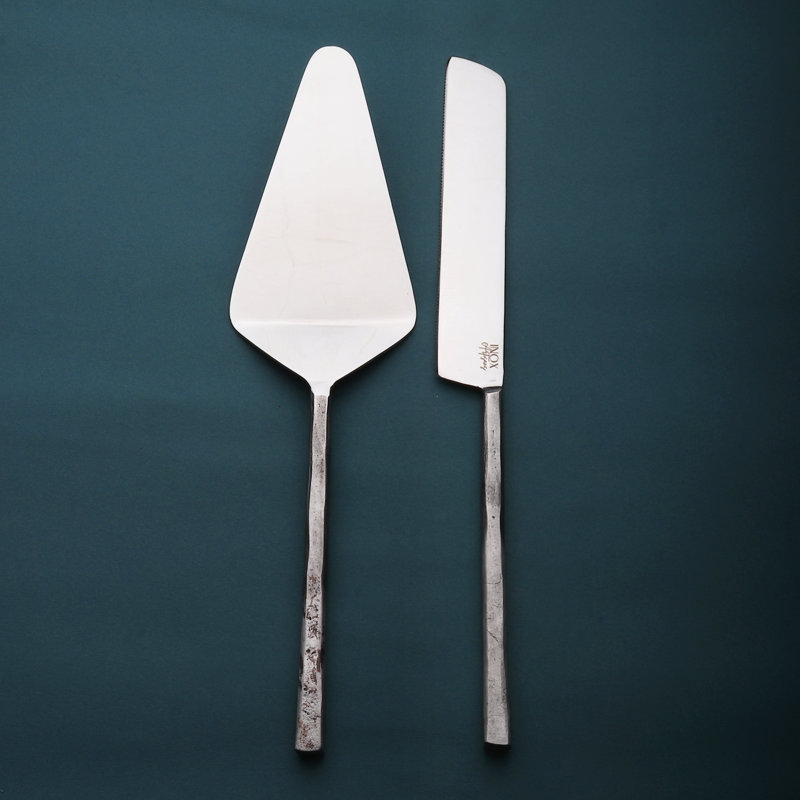 2 Piece Stainless Steel Cake Serving Set