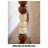 Vintage-Style Fabric, Solid Wood & Jade Floor Lamp