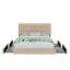 Lit plateforme avec rangement 4 tiroirs et tête de lit ajustable Deyani-813383066-845278709