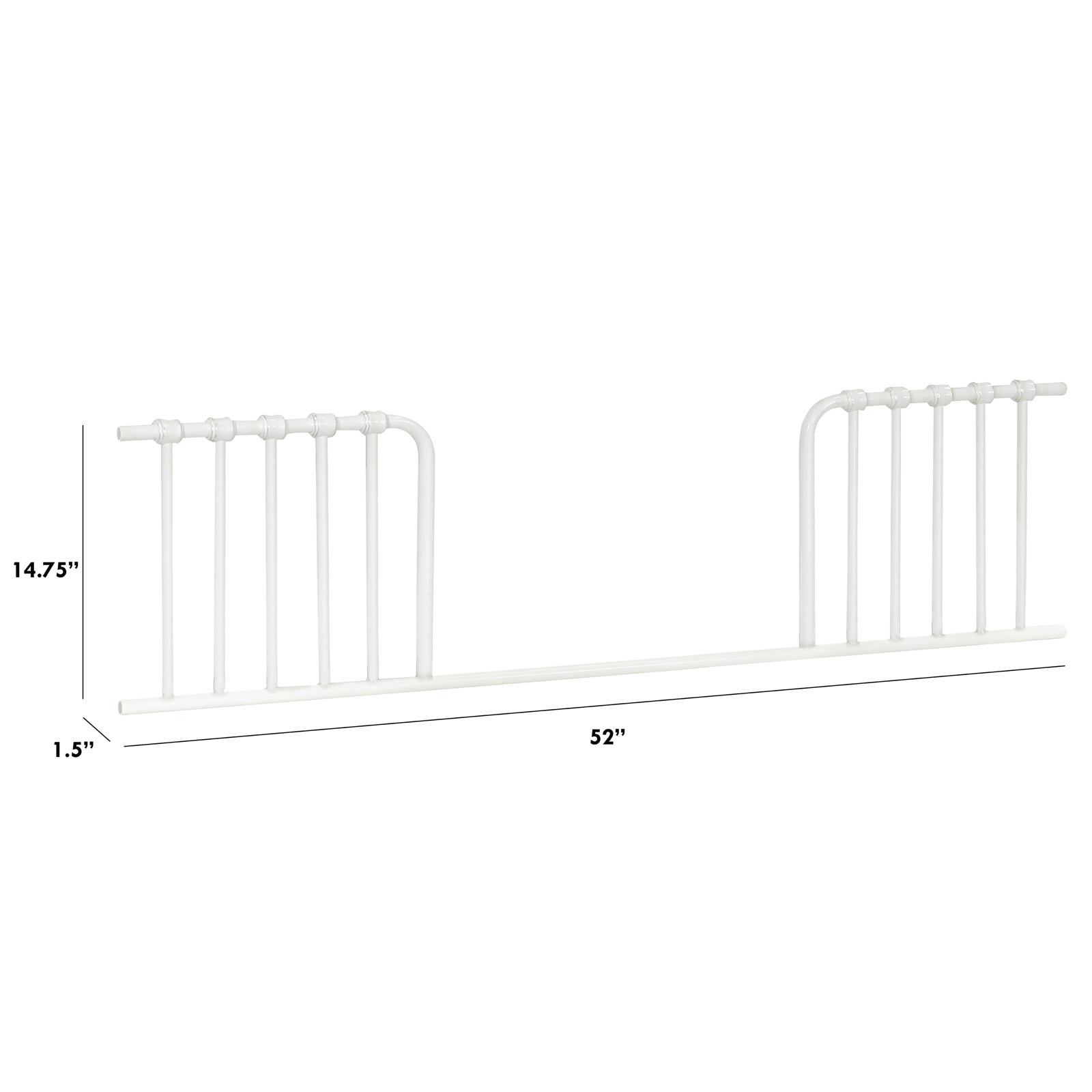 Abigail Toddler Bed Rail, Washed White
