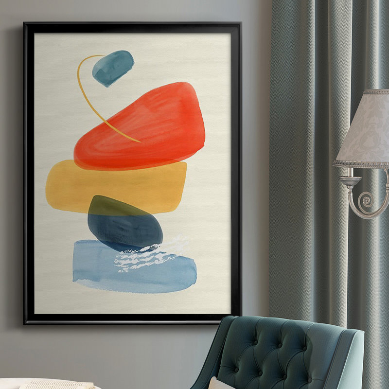 «Bright Color Bundle II», reproduction encadrée de qualité supérieure - prête à être accrochée, Noir