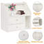 Geneta 51cm W Manufactured Wood Bedside Table