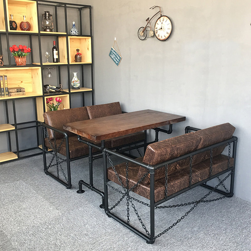 Banc rembourré en similicuir restaurant Bistro Bistro