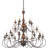 Virat 24-Light Dimmable 3-Tiered Chandelier
