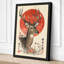 Deer Under Rising Sun Japandi - Wrapped Canvas-2141514532-2141514553