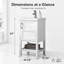 Ensemble de meuble-lavabo simple autoportant 20 po avec plateau en céramique Darion-1192387603-1107459105