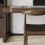 Bureau d'écriture rectangulaire en bois massif brun noisette-944987205