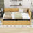 Twin Size 2 Drawers Upholstered Daybed-1118087026