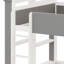 Lit superposé House avec tiroirs de rangement, tablettes et bande lumineuse, design moderne-438960157-438578895