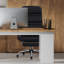 Fauteuil de direction inclinable en similicuir avec repose-pieds extensible, siège d'ordinateur ergonomique réglable