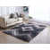 Corey-Leigh Shag Gray/White Area Rug