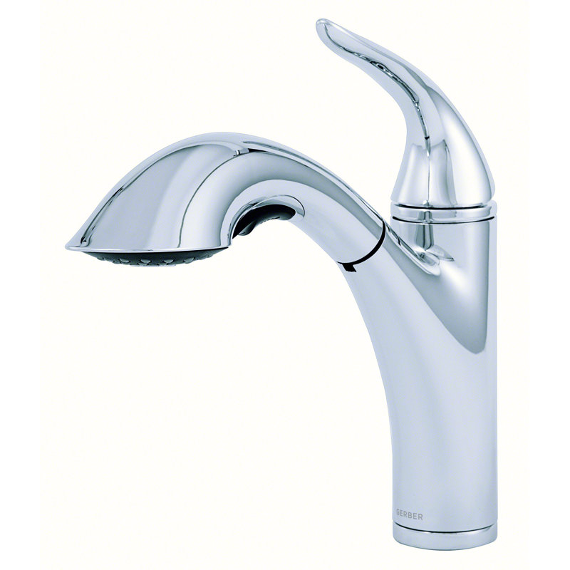 Antioch Single Handle Pull-Out Kitchen Faucet, Chrome