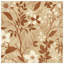 Couvre-lit matelassé beige à motif floral-126684780
