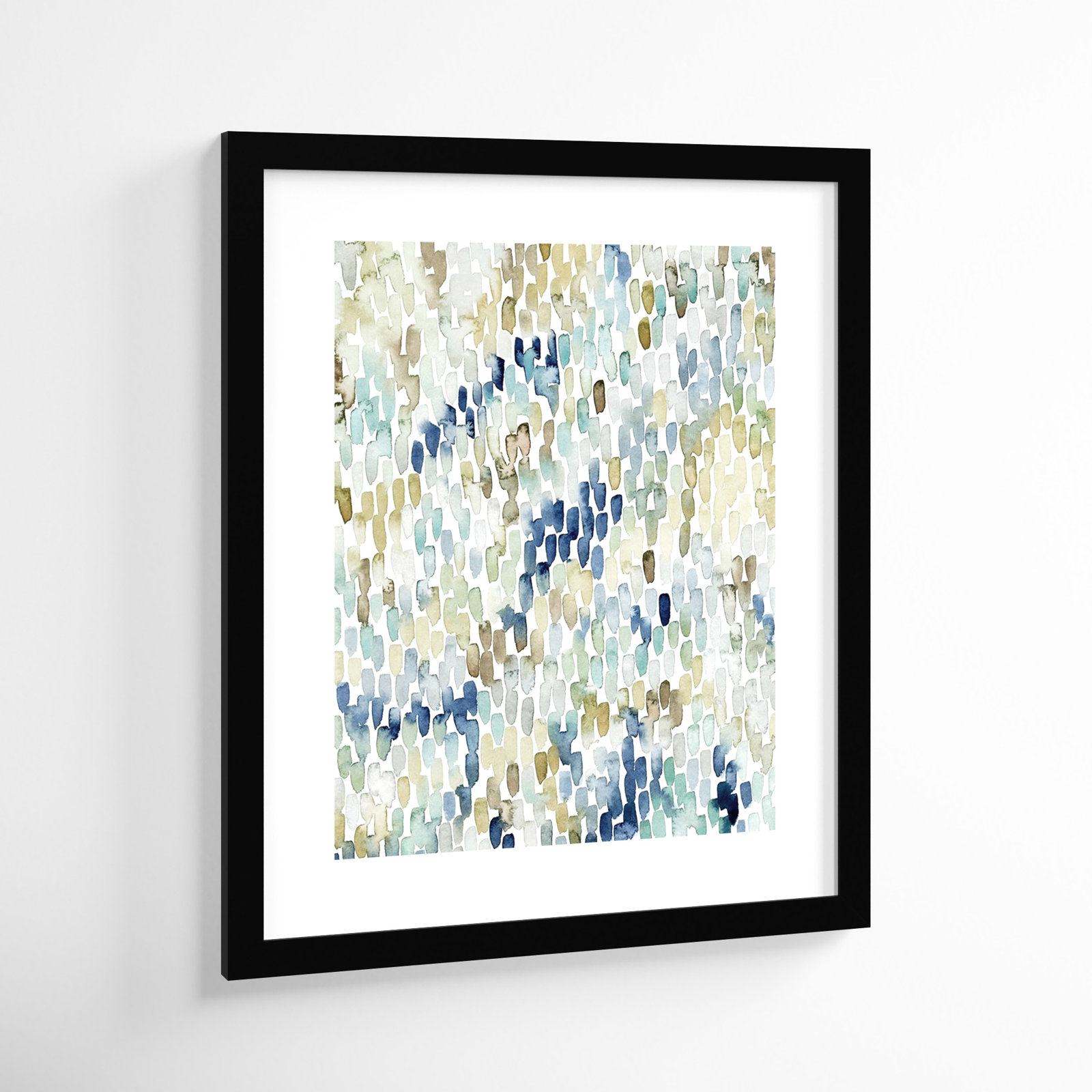 River Wavelets I by Grace Popp, Black Framed Paper, 25" H x 21" W