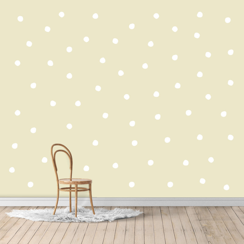 Décalcomanie murale spots, Blanc