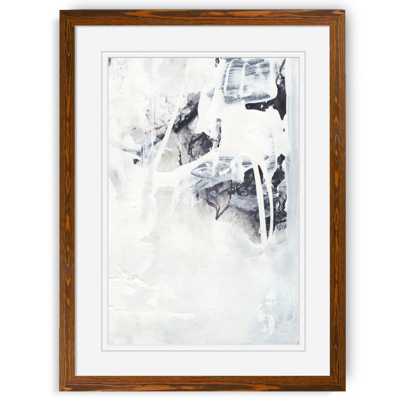 «Fire and Ice III» par Paul Cezanne - reproduction d'art encadrée, H 22 po x l 16 po x P 2 po, Impression encadrée, moka