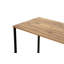 Modern Study Desk with Wall-Mount Option, Atlantic Pine & Black, 240 x 75 x 60 cm, 100% Melamine Coated Particle Board, 0 cm Thick, Electrostatic Powder Coated Metal Legs