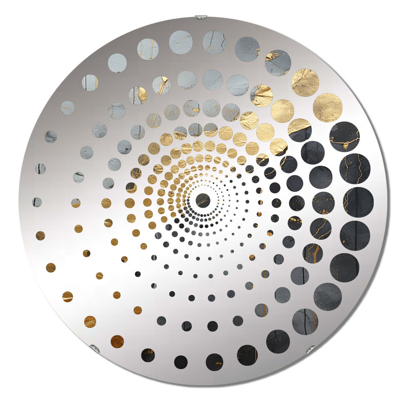 Dario - Miroir mural spiralé, 23,6 po x 23,6 po