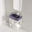 Meuble-lavabo autoportant sophistiqué avec rangement et lavabo durable-109063842